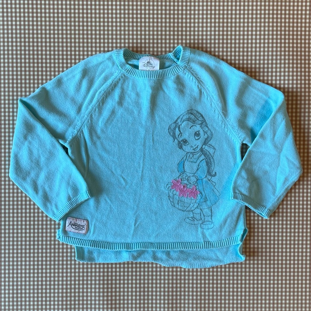 Disney Animators Belle lightweight sweater. Size 3